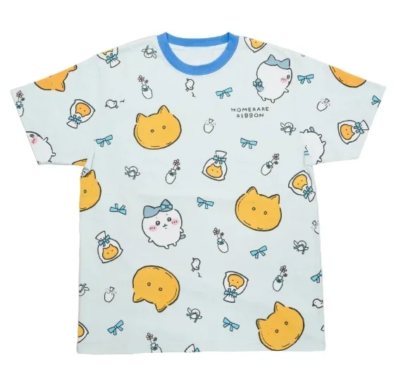 Chiikawa ist überall hier! Weiche, niedliche Cartoon-3D-Print-T-Shirts für Erwachsene Paare, Sportliche Freizeitkleidung, atmungsaktiv, kurze Ärmel, Familien-Matching – Detail 8