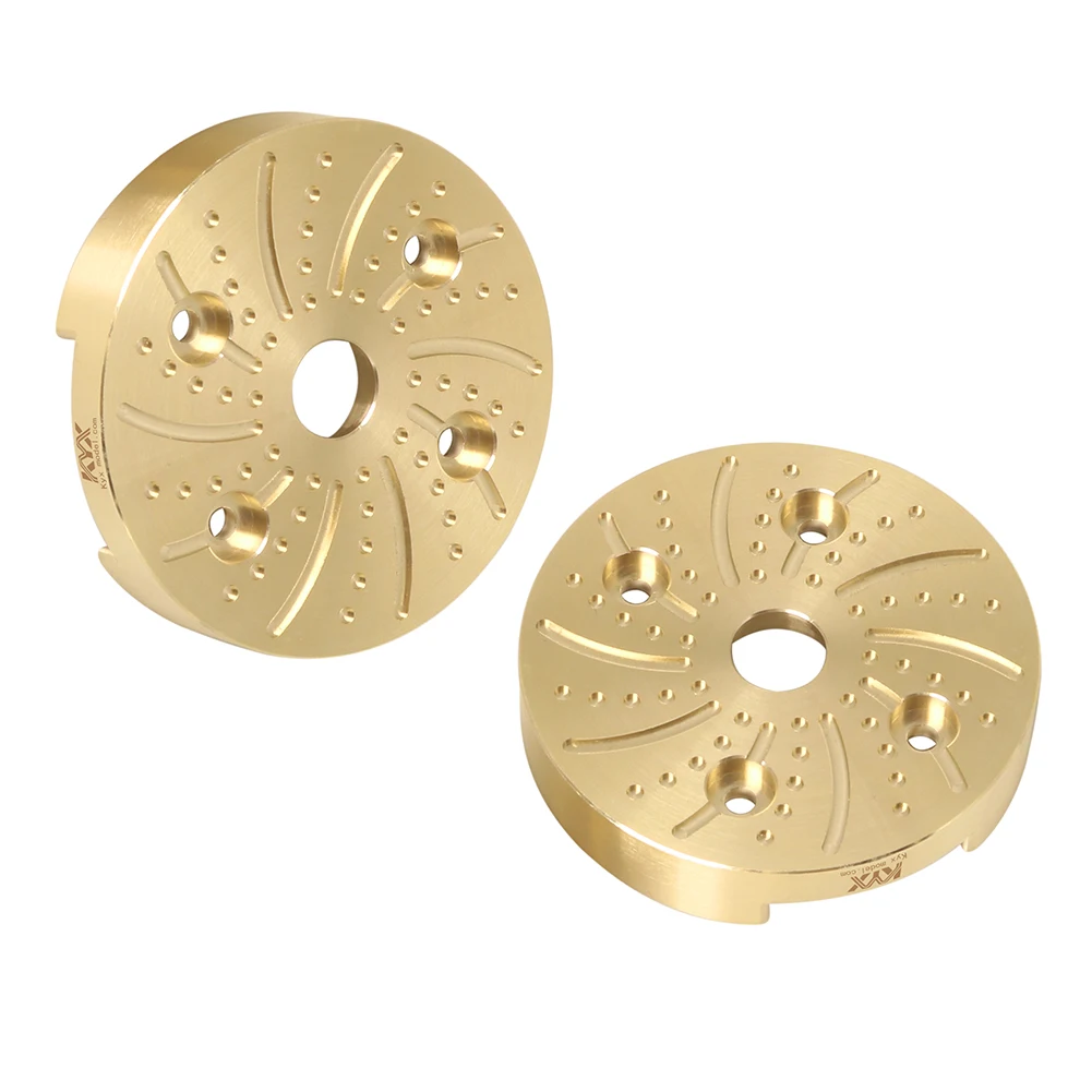 KYX Racing Brass Front Rear Portal Axle Outer Portal Cover Counterweight Upgrades Parts for 1/8 RC Truck Car Axial AXP8 Gilamon