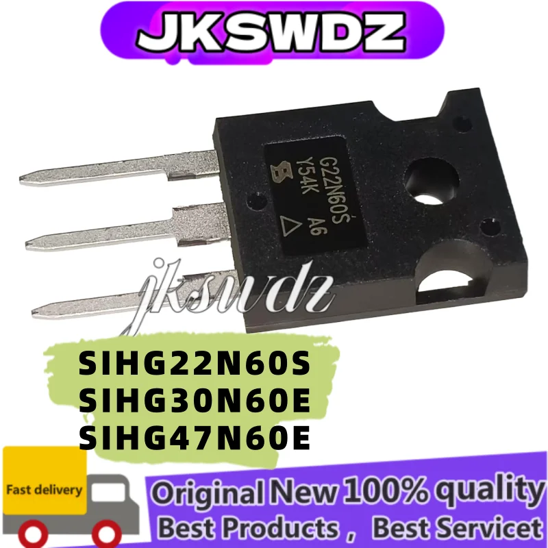 

Original, new, 5/pieces SIHG22N60S, G22N60S, G22N60S, SIHG30N60E, G30N60E, SIHG47N60E, G47N60E TO-247