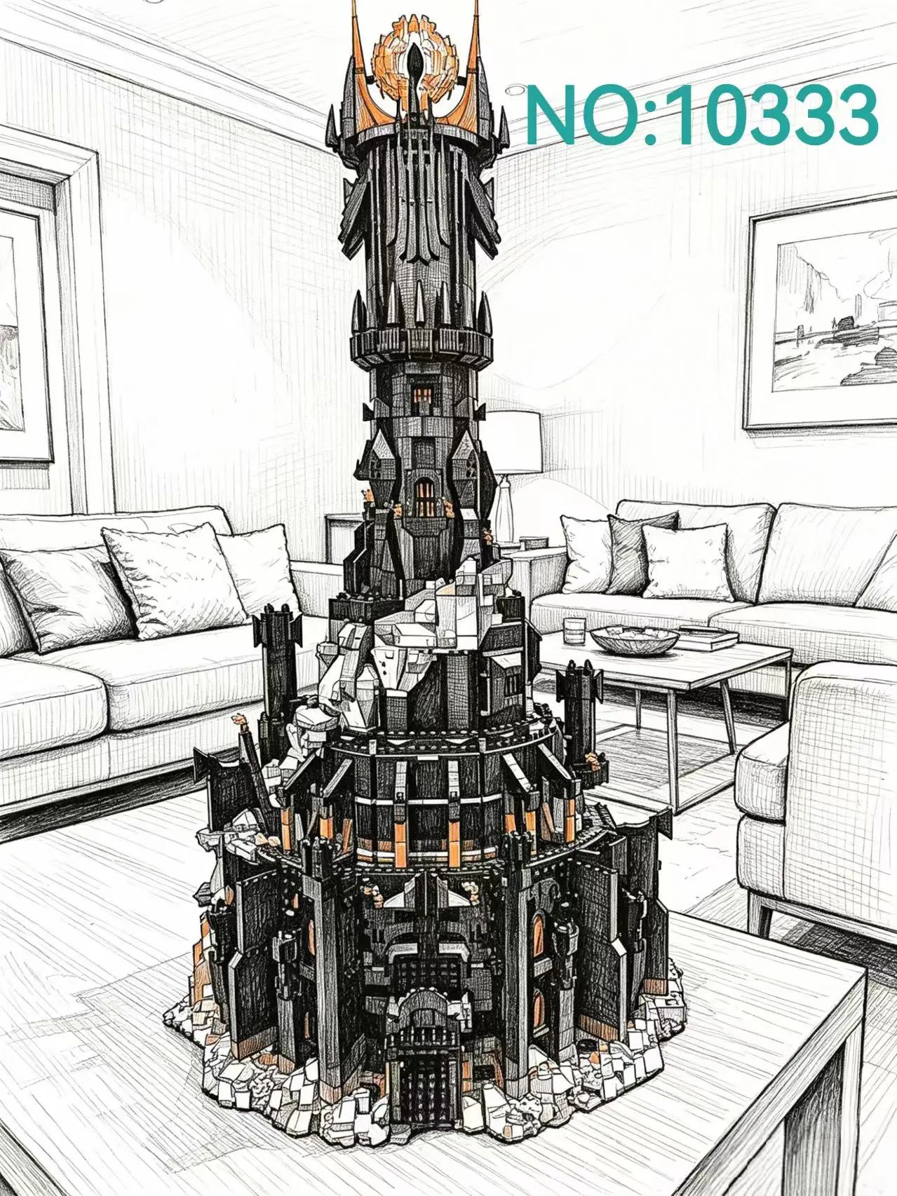 2026 new 5471 black Baladou style home decoration model ornaments suitable for birthday gifts