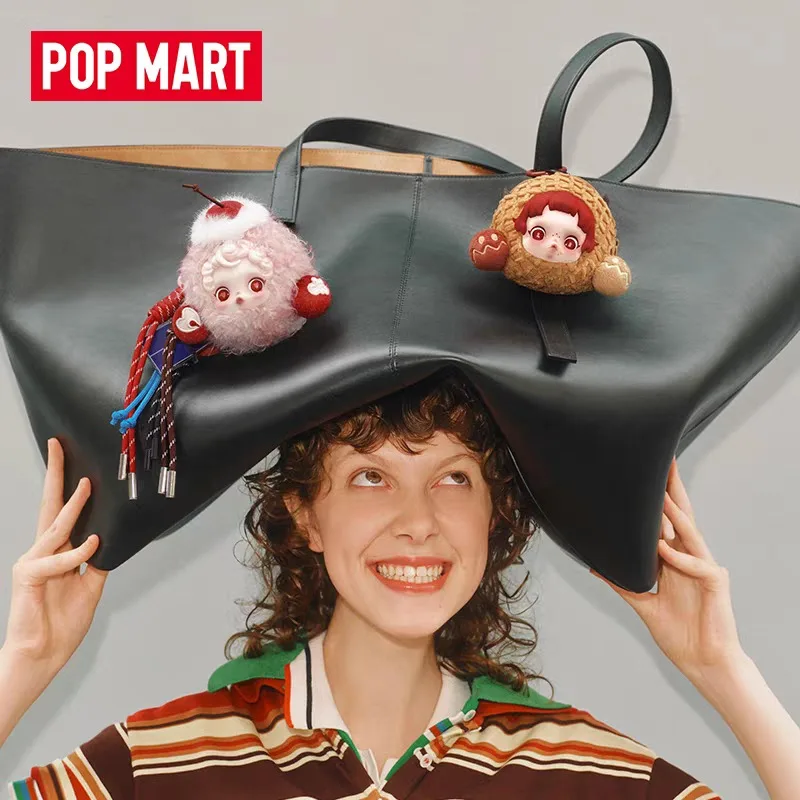 100% POPMART SKULLPANDA سلسلة المسرح بدون نوم حقيبة سماعة الاذن قلادة الطرفية سلسلة الوجه مجموعة ألعاب سلسلة الهدايا