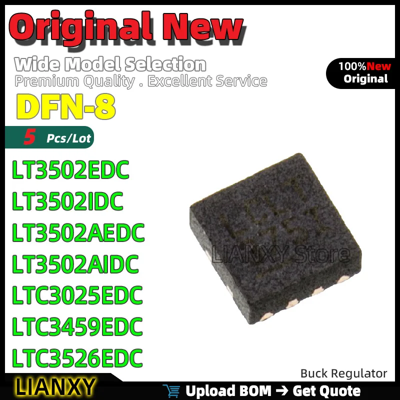 5Pcs DFN-8 LT3502ED…