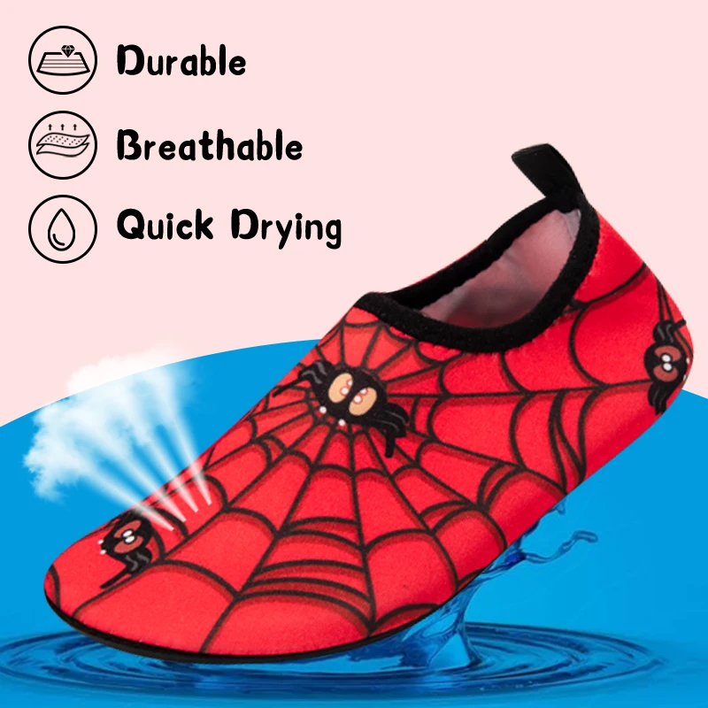 Kinder Wasser Sport Strand Schwimmen Socken Mädchen Dünne Multi Drucke Anti Slip Fitness Yoga Tanz Schwimmen Surfen Tauchen Unterwasser Schuhe – Detail 10