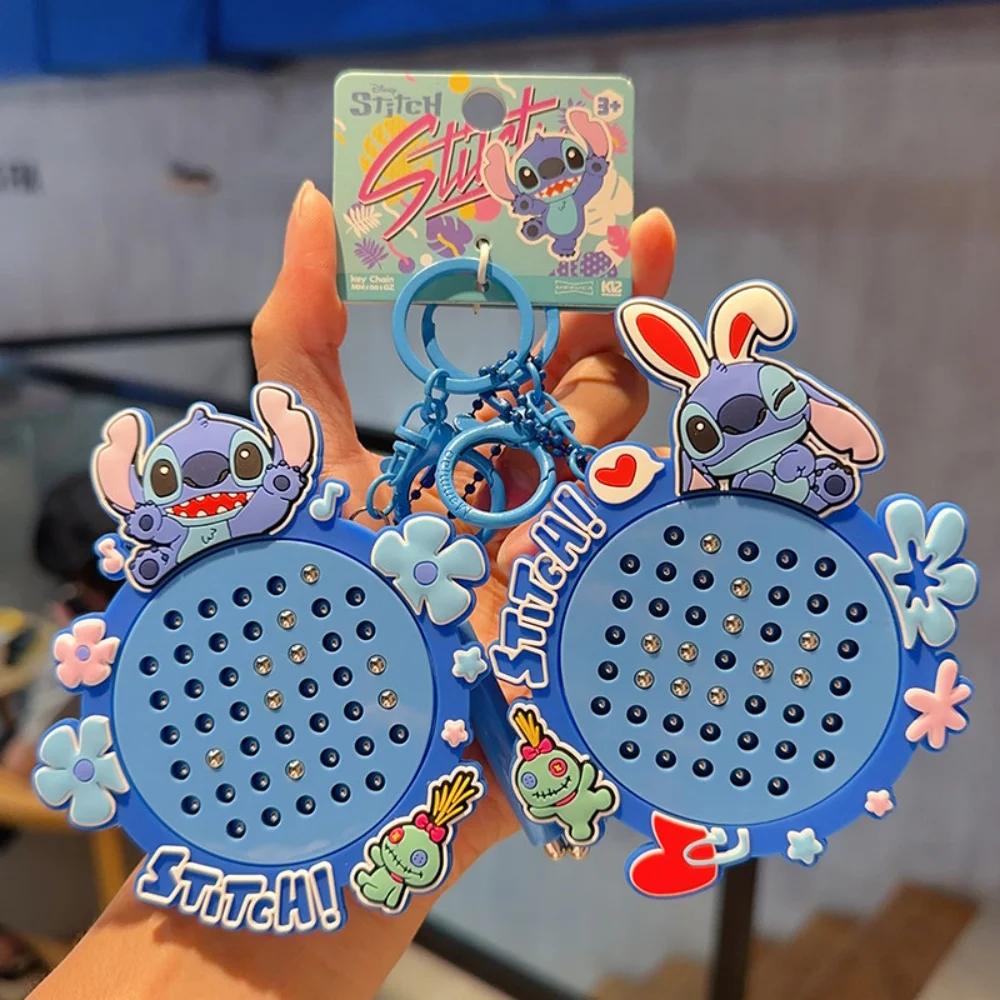 Genuine Disney Lilo & Stitch Cartoon Keychain Anime Stitch Fun Magnetic Educational Toys For Woman Handbag Display Birthday Gift