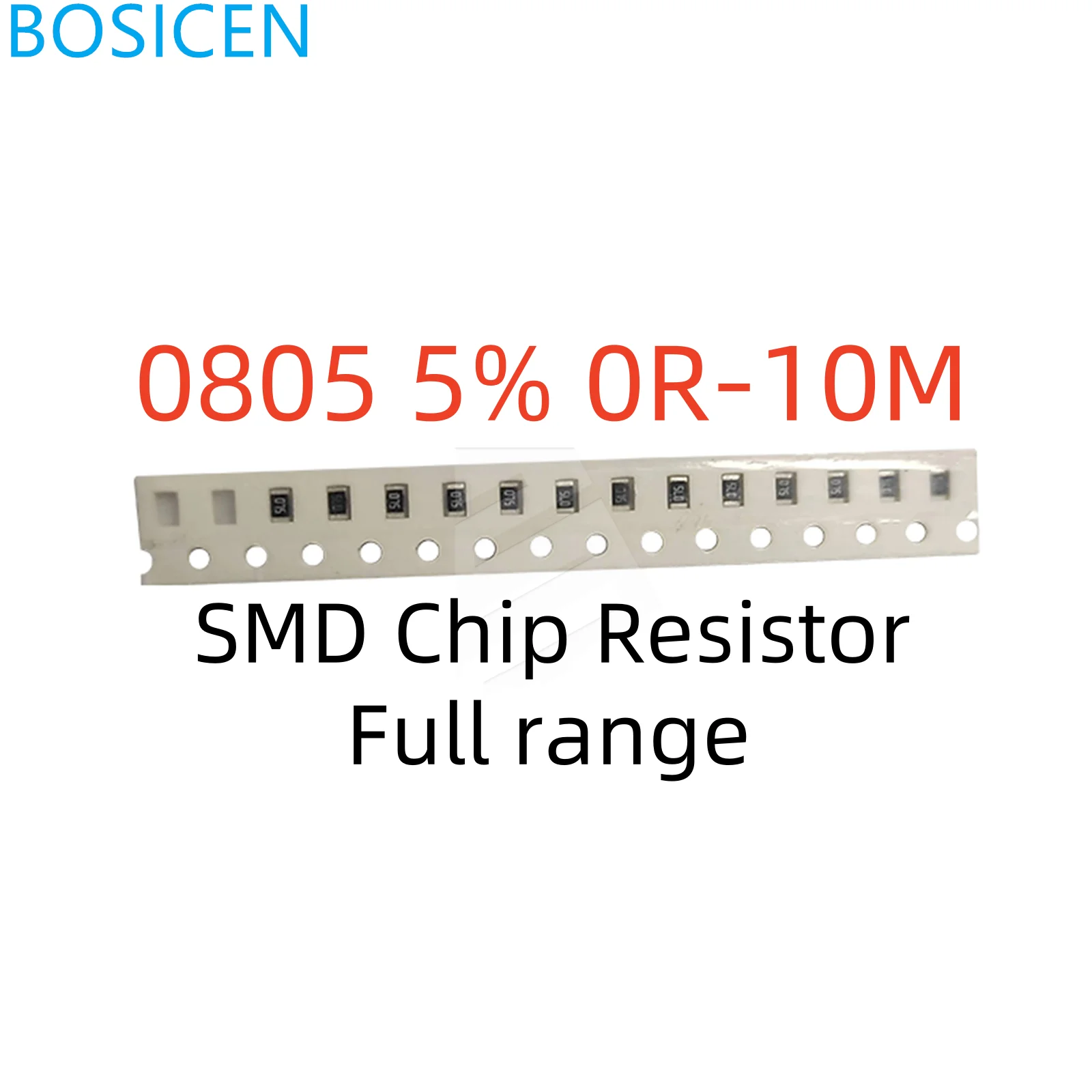 0805 저항 5% 1/8W SMD 칩 저항, 0R ~ 10M 1R 10 100 220 330 470 R 1K 2.2K 4.7K 10K 47K 100K 1M 220R 330R 100, 220 개 K 330K