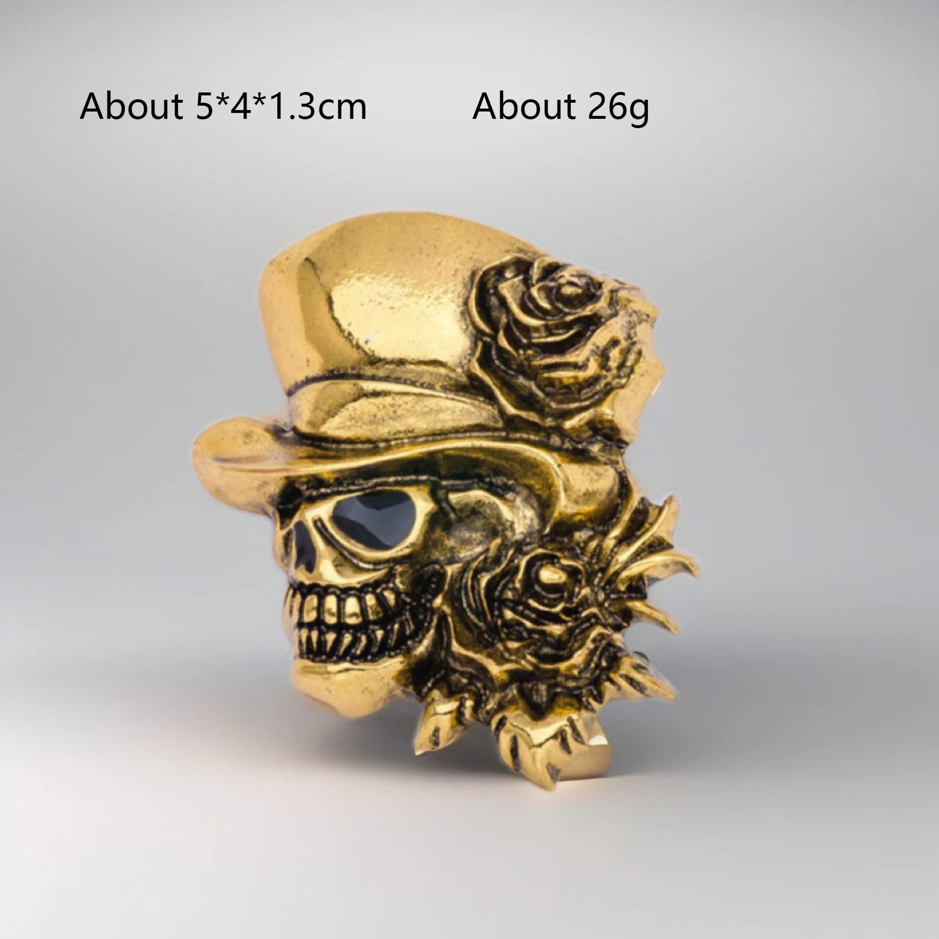 Halloween Schädel Cosplay Pins Gekreuzte Knochen Künstliche Edelstein Skelett Flügel 3D Kostüm Hut Pins Party Punk Gothic Metall Broschen – Detail 13