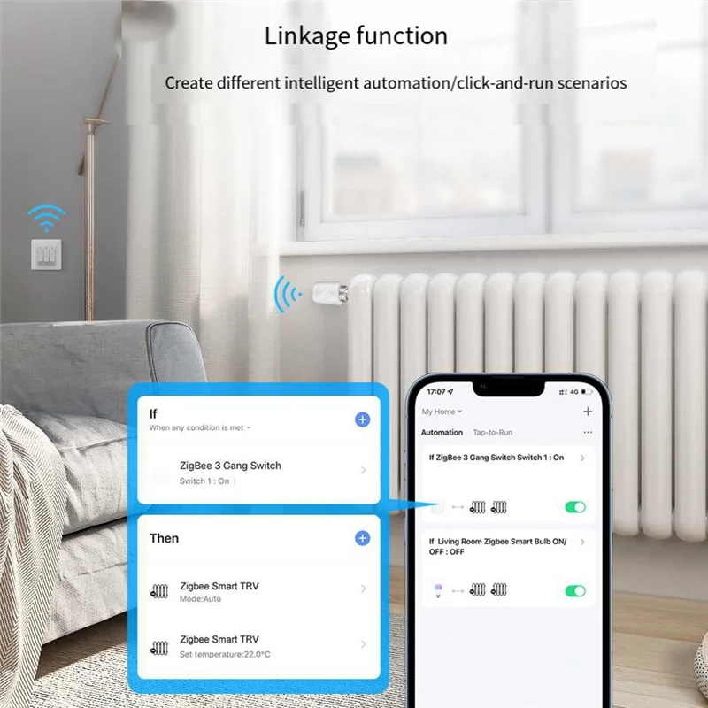 

Термостатические радиаторные клапаны Tuya Zigbee, интеллектуальное беспроводное приложение для управления нагревом, термостат, регулятор температуры