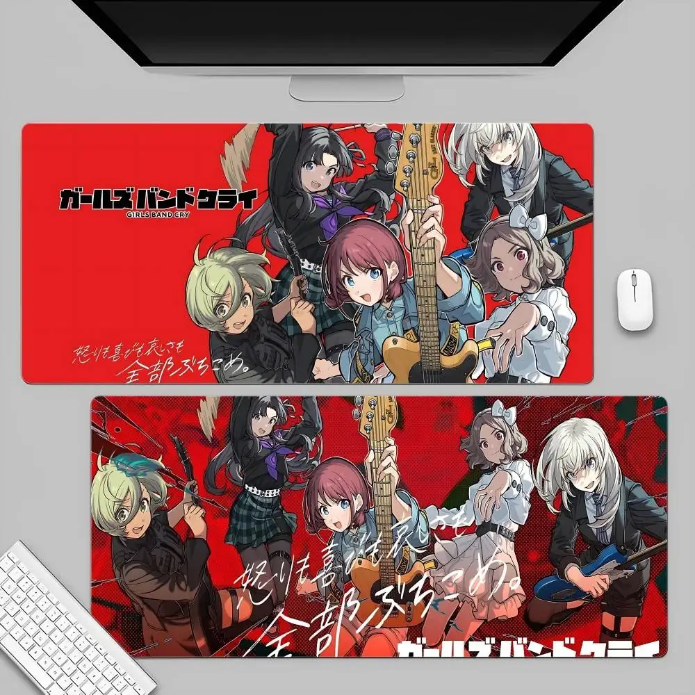 

Anime G-Girls Cool Band Cry Rubber XXL PC Gaming Mouse Pad Gamer Desk Mats Keyboard Pad Mause Pad Muismat Desktop Mat