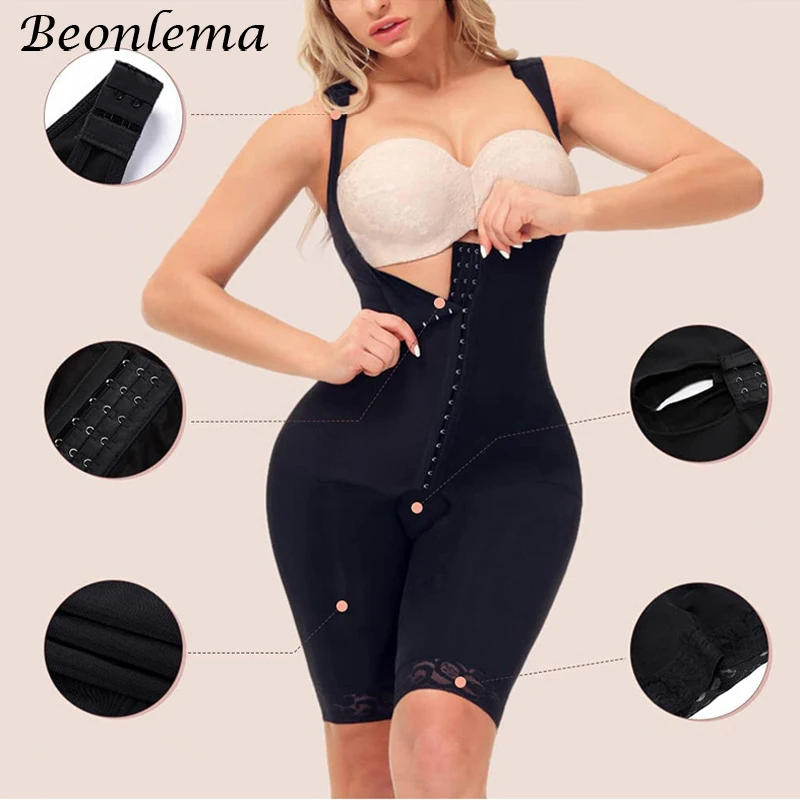 Beonlema ผู้หญิง Binders และ Shapers Body Shapewear Slimming Corset เอวเทรนเนอร์ Butt Lifter Bodysuit หลังคลอดชุดชั้นใน