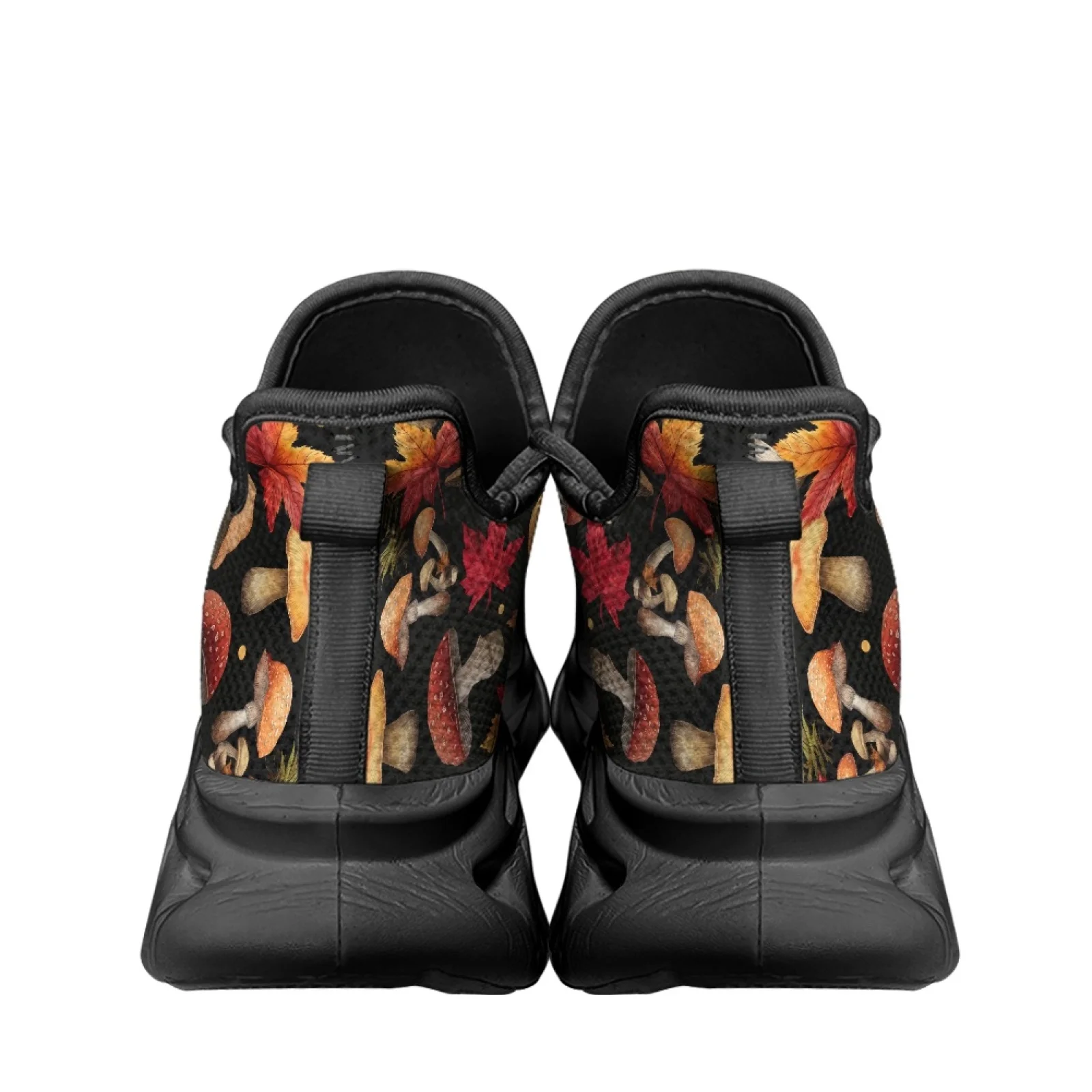 PENSTROLL PENSTROLL Lace-Up Men's Running Shoes Mesh & EVA Blade Sneakers for Sport Boys New Design Autumn Leaf Pattern