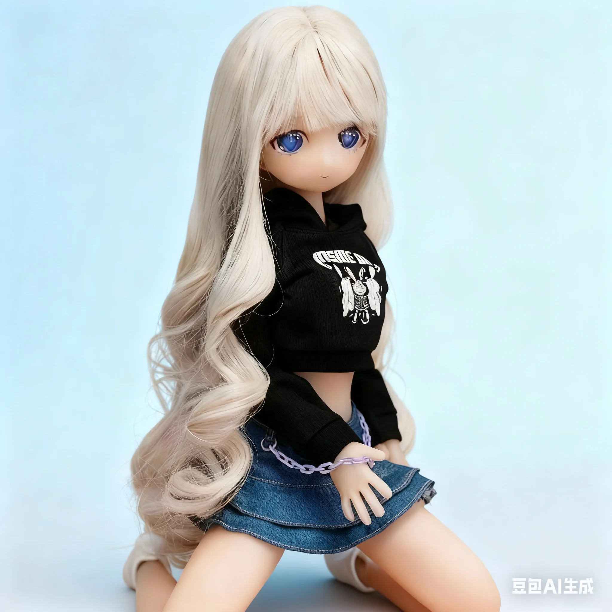 Full Body Doll Action Toys Silicone Small Handmade Doll Moveable Joints Bjd Doll With Skeleton Mini Anime Decoration Gift