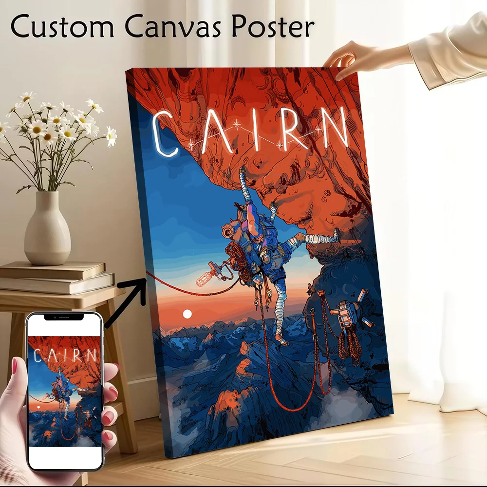 Cairn: Mountain Climbing Adventure Printed Canvas Poster Personalized High Quality Wall Art Paintings for Bedroom Room Ornaments