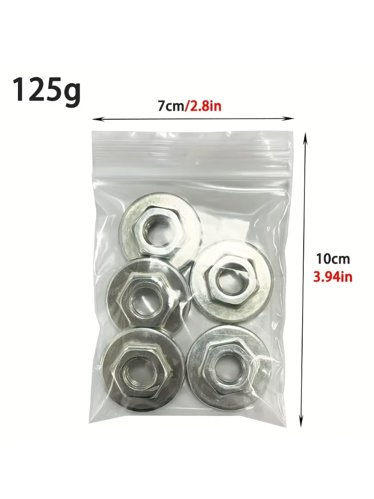 5pcs Angle Grinder Upper Pressure Plates: Six-Sided Metal Design – Heavy-Duty Adhesive Secure Fit for Grinding&Polishing Worksho