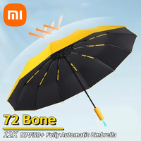 xiaomi 72 Bone Fully Automatic Umbrella Sun UV Protection Rain Umbrella Folding Umbrella Windproof Strong for Men Women Outdoor
