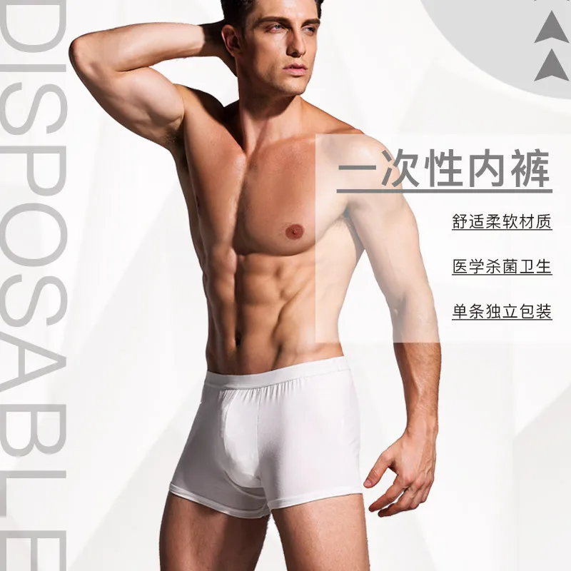 4-10PCS/Lot Men's Disposable Underwear Boxer Shorts Briefs Women's Modal Cotton Travel Business Trip Disposable Underwear Cheap