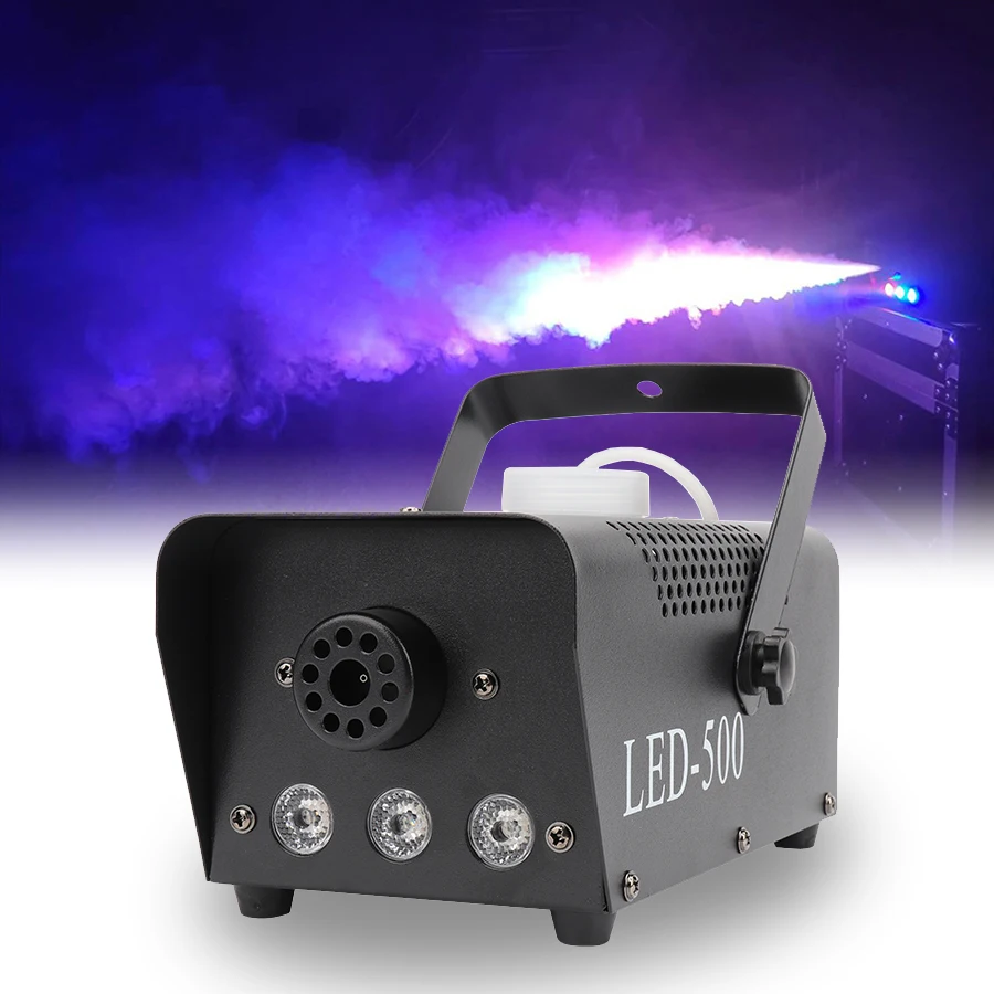 

Mini LED RGB Wireless 500W Fog Smoke Mist Machine Effect Disco DJ Party Christmas with Remote Control LED fogger