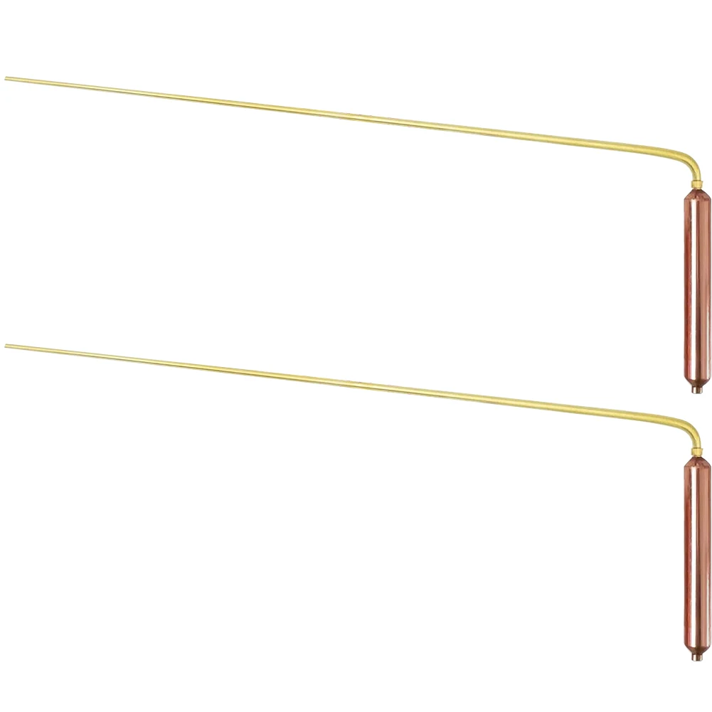 Copper Divining Rods Metal Detector Dowsing Rods For Water Gold Treasure Hunting Geobiology Exploration Tools