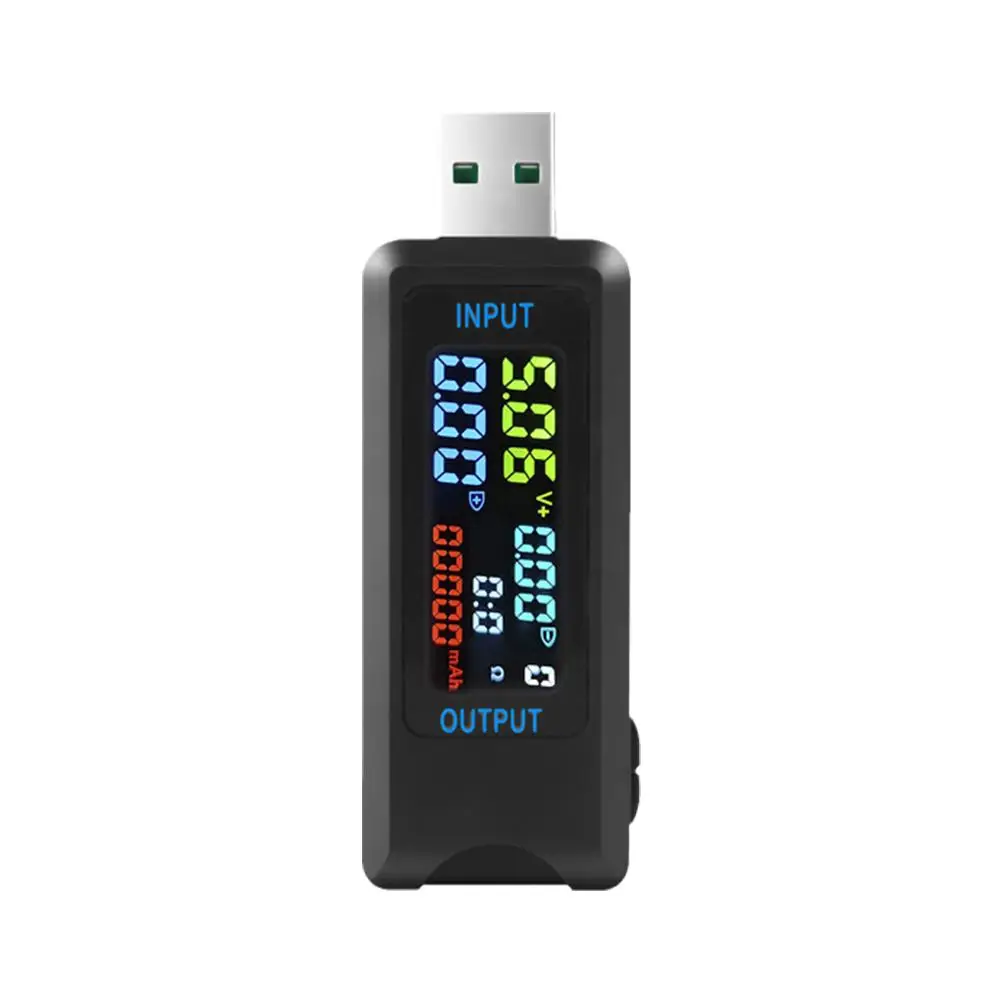 10 in 1 USB Tester DC Digital Voltmeter Amperimetro Current Voltage Meter Volt Ammeter Power Bank Charger Indicator