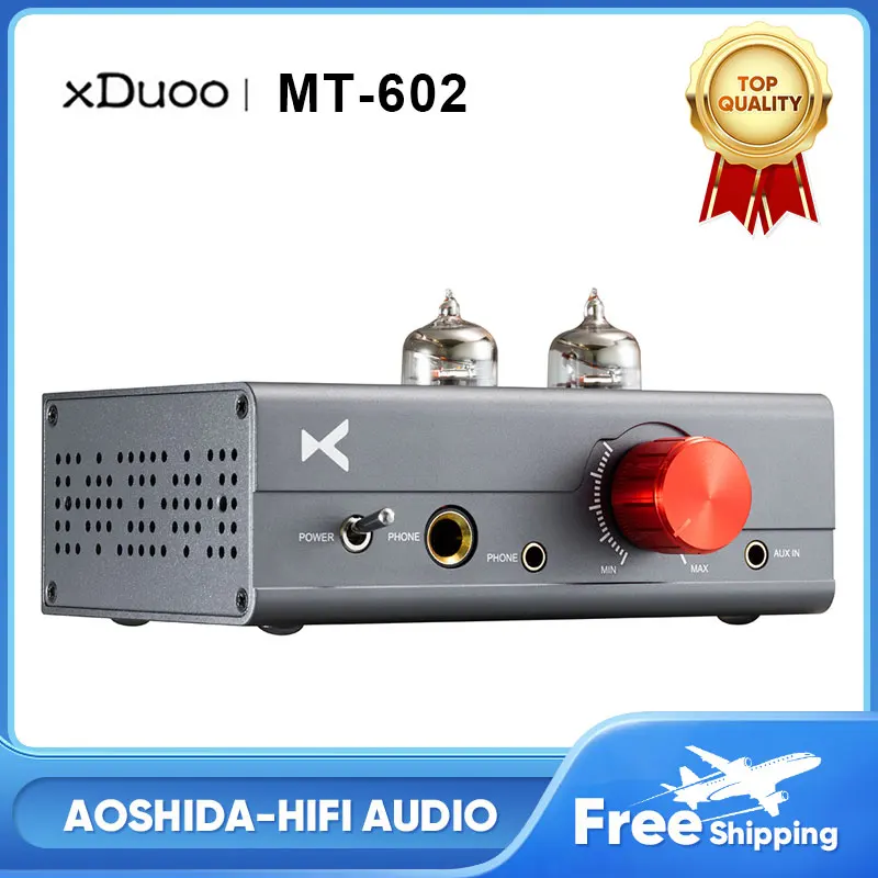 XDUOO MT-602 Tube Amplifier Dual 6J1 Tube AMP MT602 Pre-amplifier High Performance Tube + Class A Headphone Amplifier 1300mW