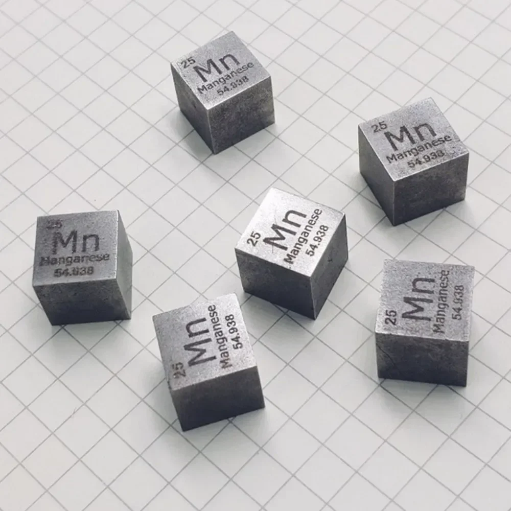 10 * 10 * 10mm Carving Cycle Phenotype Manganese Cubic High-purity Metal Mn 99.7%