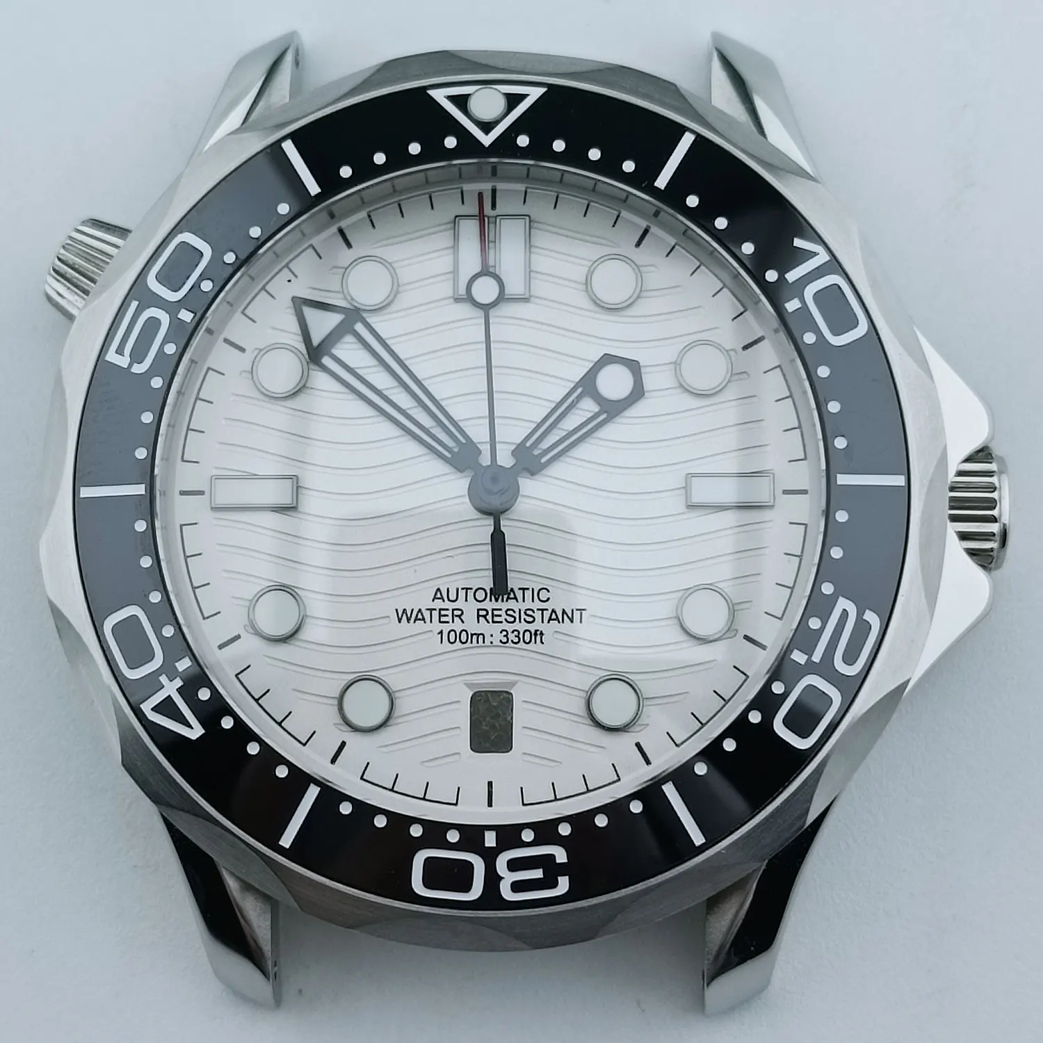 42mm NH Diving Watch Case for NH series 35 Automatic Movement Sapphire Crystal 10bar Waterproof Stainless Steel Diver Case