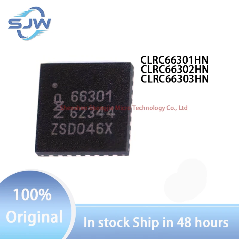 

CLRC66301HN CLRC66302HN CLRC66303HNE Screen printing 66301 66302 66303 encapsulation QFN32 RF card chip