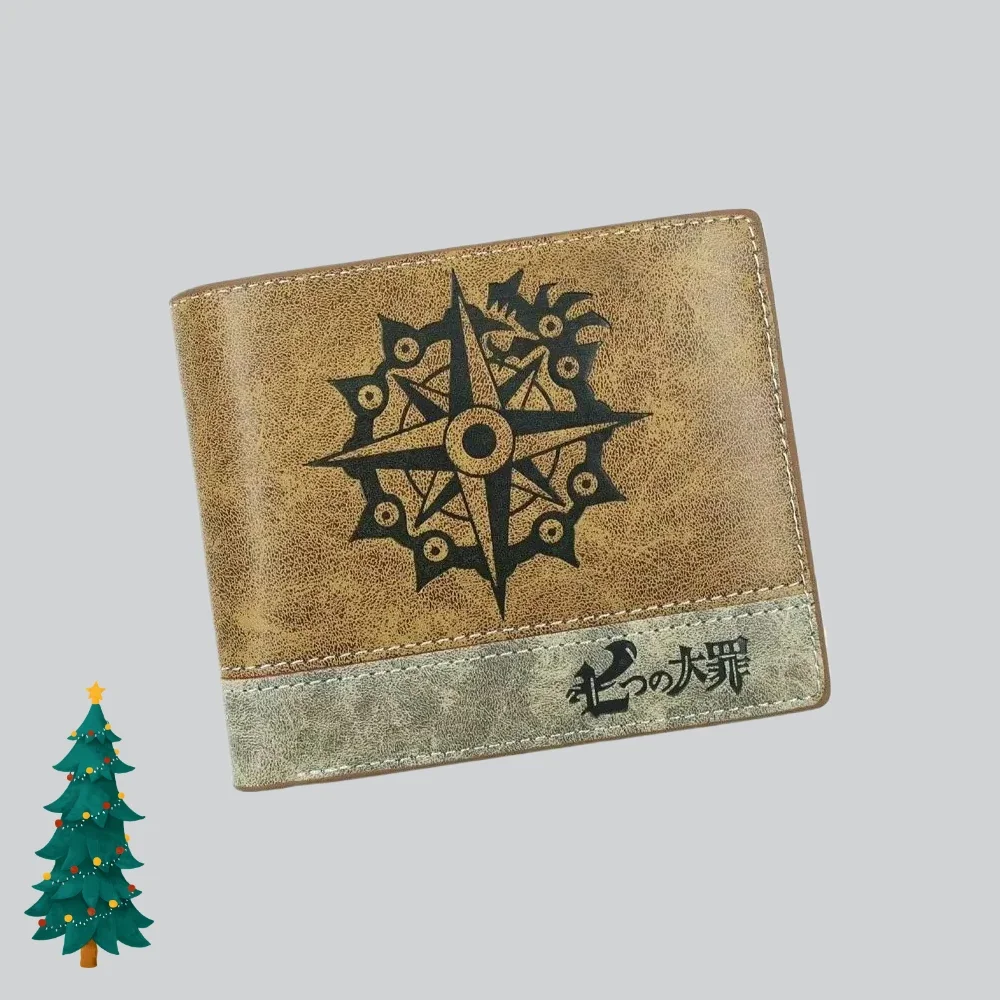 The Seven Deadly Sins Meliodas Men Wallets Fox's Sin of Greed Ban Card Holders with Coin Pocket