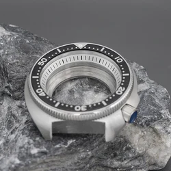 Boîtier de montre de plongée pour homme, tortue ormeau, étanche à 6105 m, transparent, adapté au mouvement japonais NH36 NH35, 6309, 200