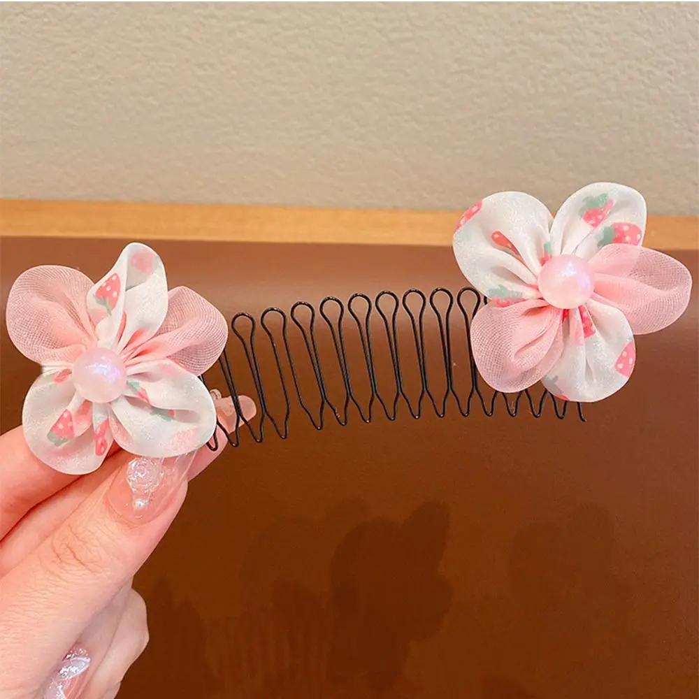 

Новая весенняя U-образная расческа для укладки волос с фиксирующими зубцами, невидимый держатель для прядей, корона-цветок для детей
