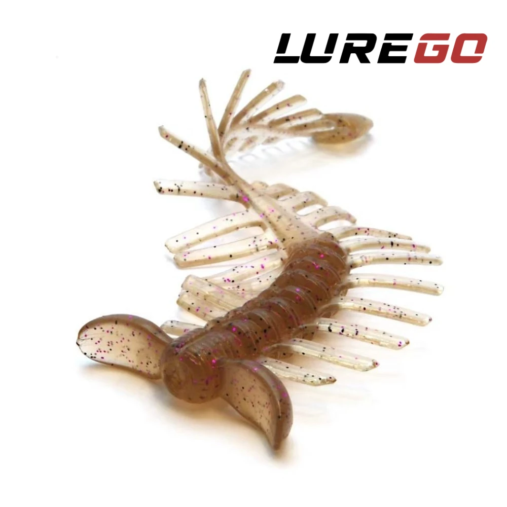 

6PCS Slow-Sinking Millipede: The Lethal Temptation of Feathered Tentacles, Triggering Bass's Instinctive Strike Response