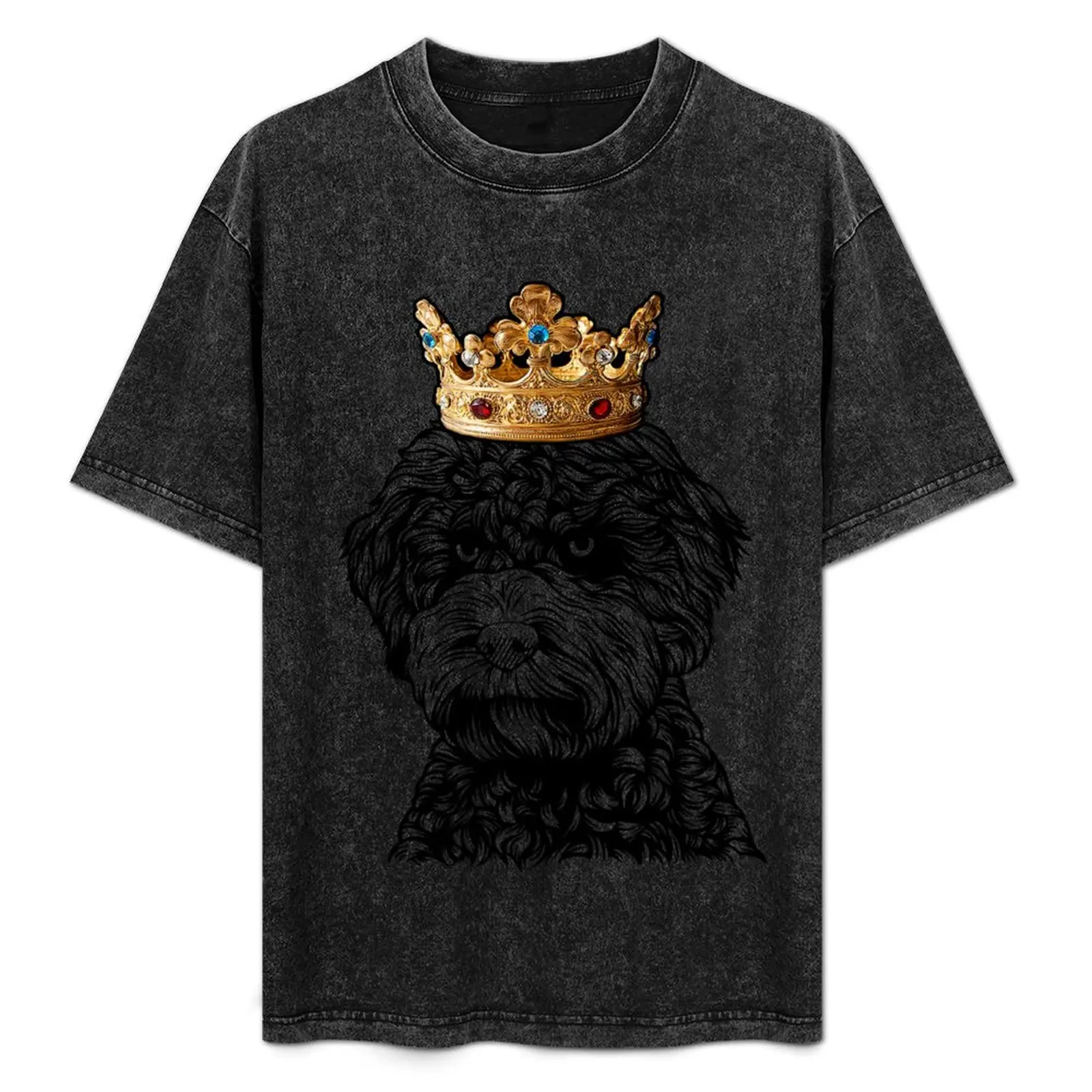 

Lagotto Romagnolo Dog Wearing Crown T-Shirt blacks aesthetic clothes essential t shirt shirts graphic tee clothing for men