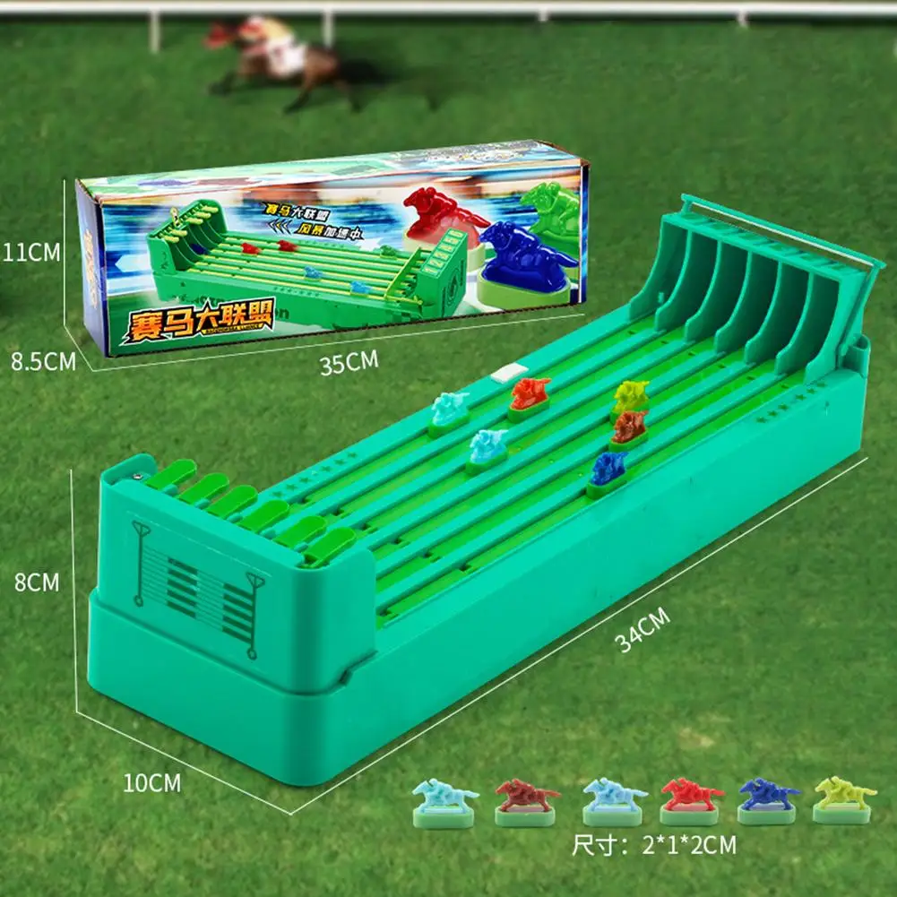 Paardenrace Elektrische Paardenrace Union Tafel Speelgoed Desktop Derby Party Game Voor Partijen Batterij Aangedreven 6 Paarden