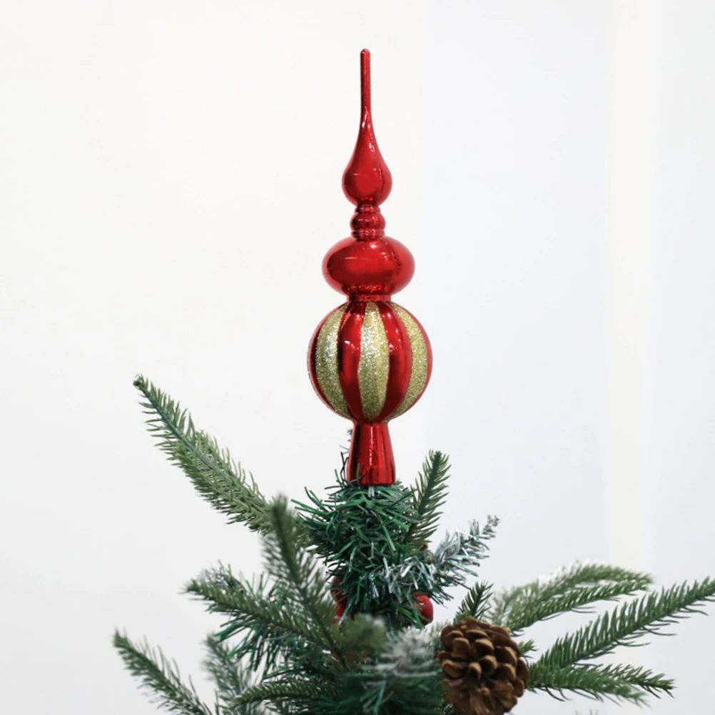 

3 Pcs Tree Top Star Decoration Holiday Ornaments for Gourd Rustic Topper Plastic Christams
