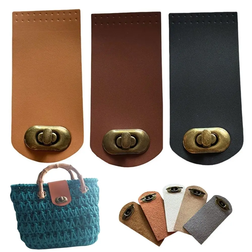 

DIY Crochet Handbag Sew On Snap Closure Leather Snap Bag Buckle Purse Closure Fasteners Handbags Button Shoulder Bag Accessories
