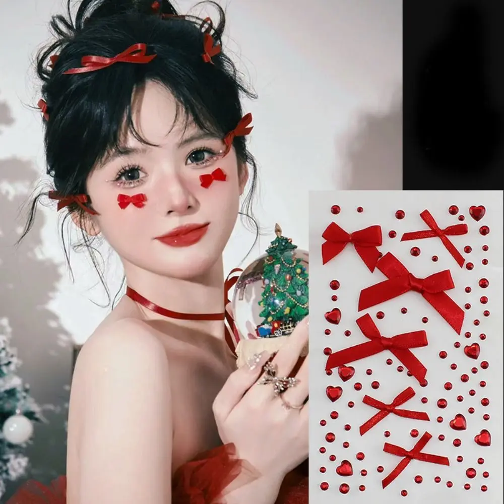 

3D Hair Crystal Sticks Stick On DIY Resin Stickers Women Eyes Face Body Self Adhesive Face Crystal Stickers for Hair Face Makeup