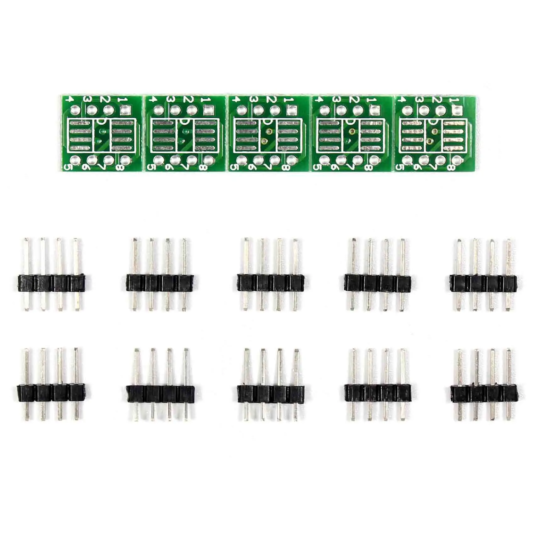 5pcs SOP8 SO8 SOIC8 TO DIP8 Adapter PCB Conveter Board