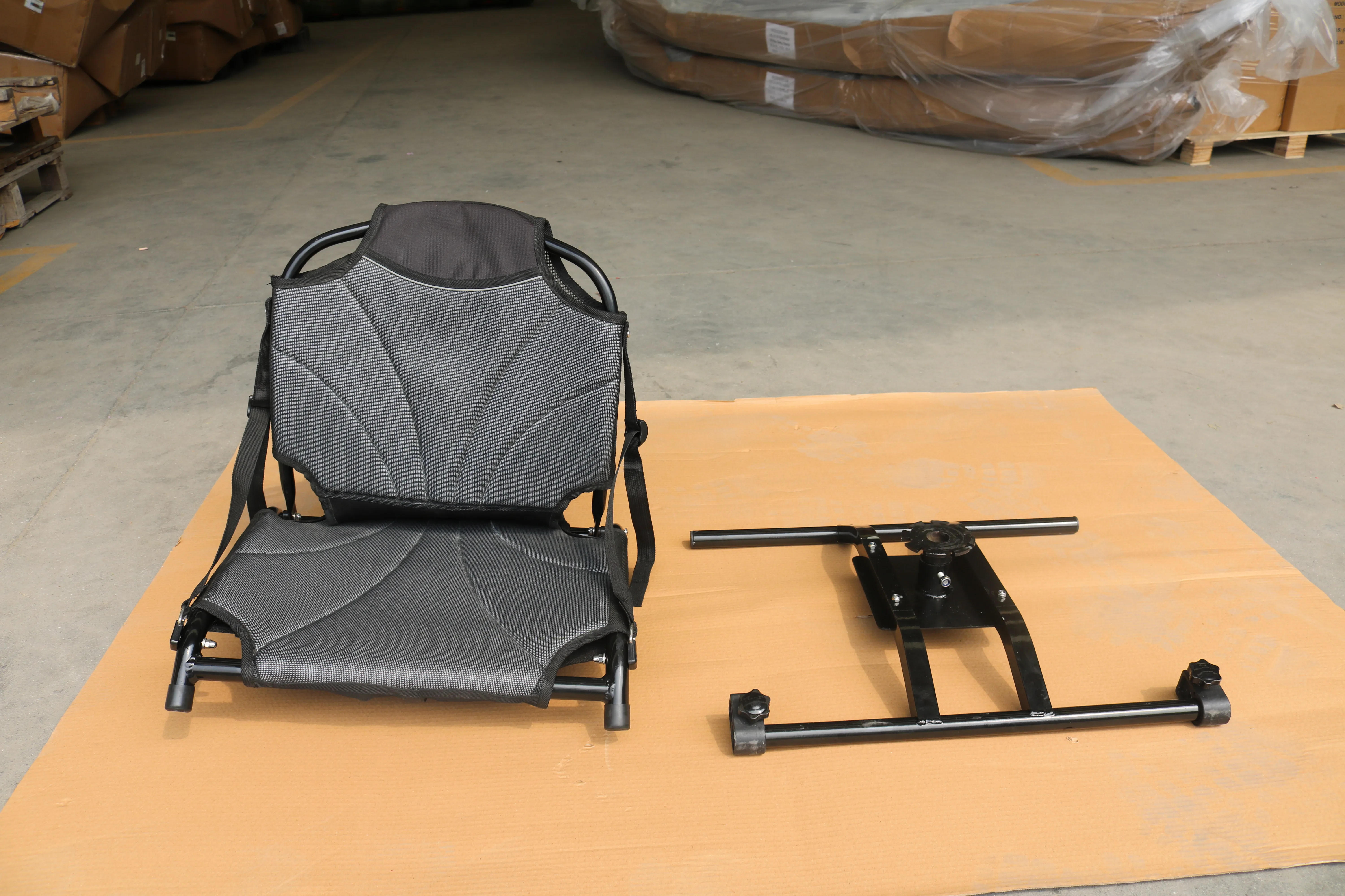 Новинка 2025 года, аксессуары для каяков, роскошное кресло для каяка с рамой, вращающееся на 360 градусов сиденье для каноэ и рыбалки с подлокотником и замком, сиденье для каяка