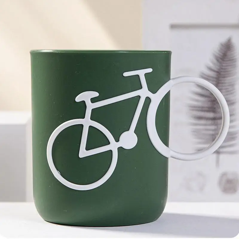 Copos De Banheiro Para Crianças, Forma De Bicicleta, Copo Do Banheiro, Caneca Gargle, Artigos De Higiene Pessoal Inquebrável, Escova De Dentes,