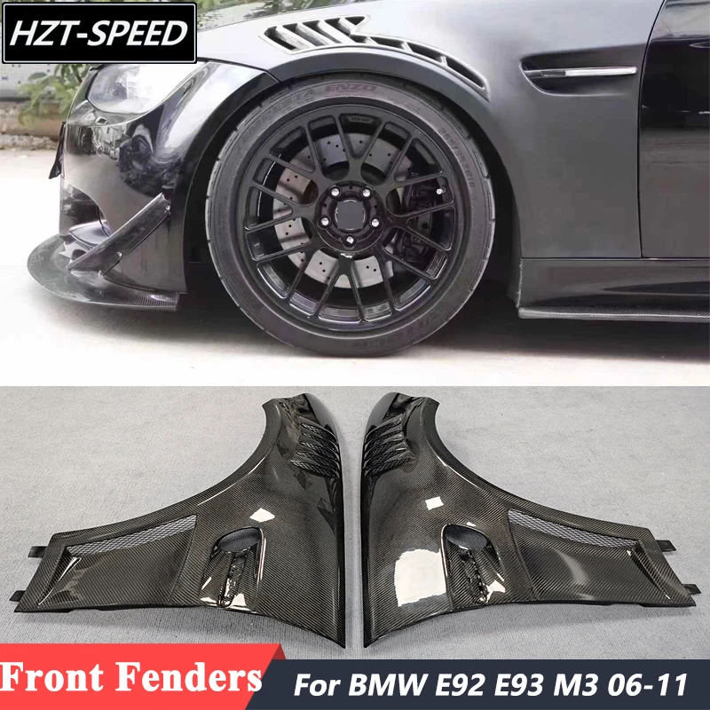GT-Style Hochwertiger unlackierter FRP-Kohlefaser-Material-Frontkotflügel für BMW E92 E93 M3 Tuning 2006-2011