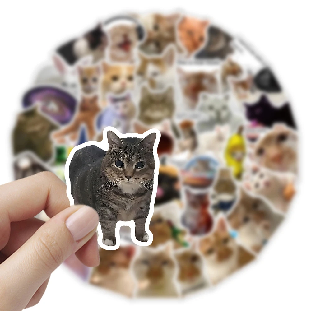 

10/30/56pcs Classic Funny Cat MEME Stickers Cartoon Graffiti Sticker Toy DIY Stationery Luggage Scrapbook Bike Cute Sticker Pack
