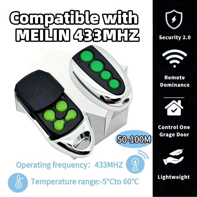 Compatible Garage Door Remote Control for Merlin M832 M842 M844 230t 430r Gate Door Remote Replacement 433.92mhz Rollling Code