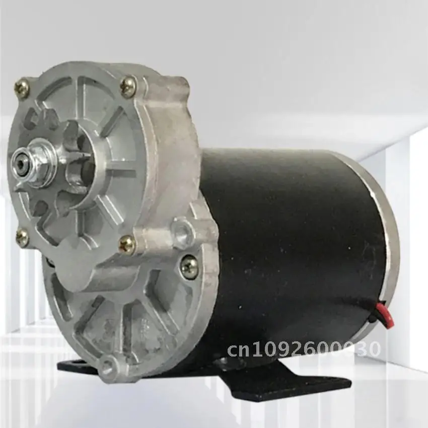 12V 24V 500W 200RPM DC Geared Motor, 9 Sprocket Teeth/14 High Motor, Multi-purpose Fertilizing Torque Teeth,