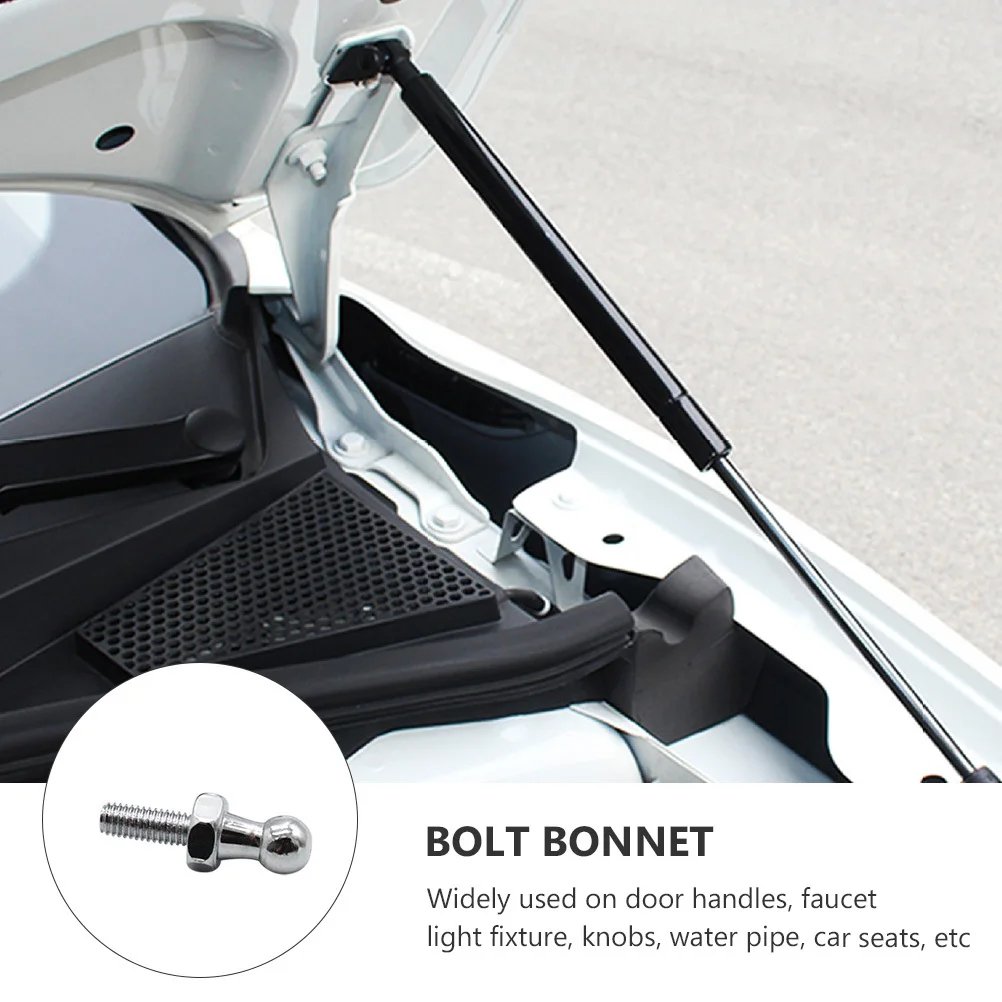 

2Pcs Round Ball Head Bolts Strong Corrosion Resistant Thread Bolts for Car Seats Door Handles Faucet Car Bolt Accessories