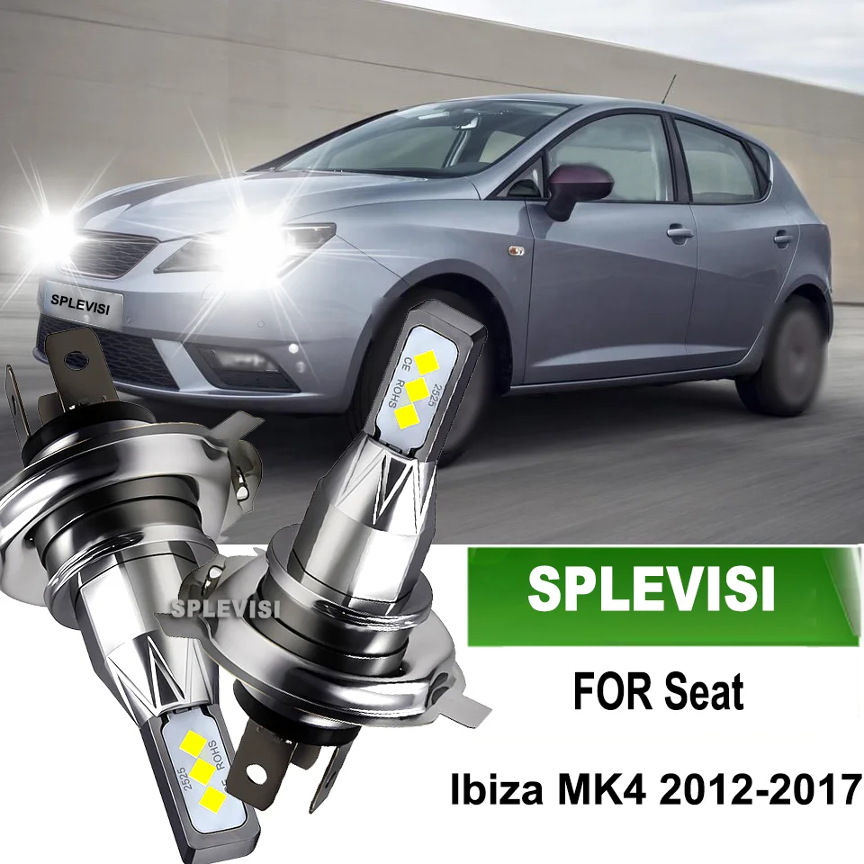 

Automotive LED Headlight Headlamp Xenon White H4 Car Lights 12v fit for Seat Ibiza MK4 2012-2017 2012 2013 2014 20105 2016 2017