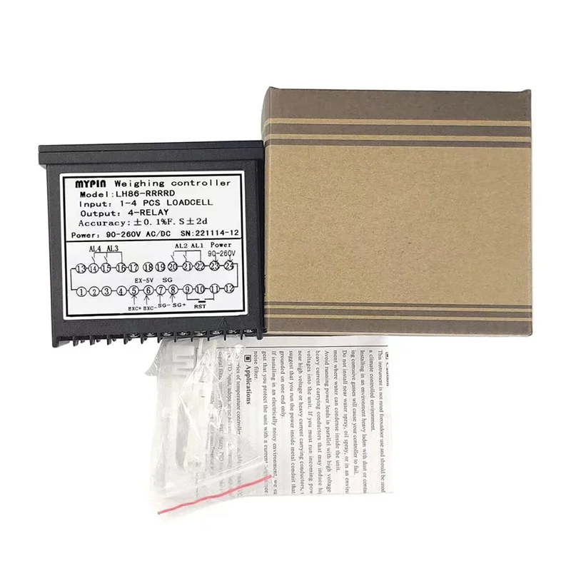 LH86-RRRRD Digital Weighing Controller Meter บรรจุเครื่องมือควบคุมจอแสดงผล LED Controller 1-4 โหลดเซลล์