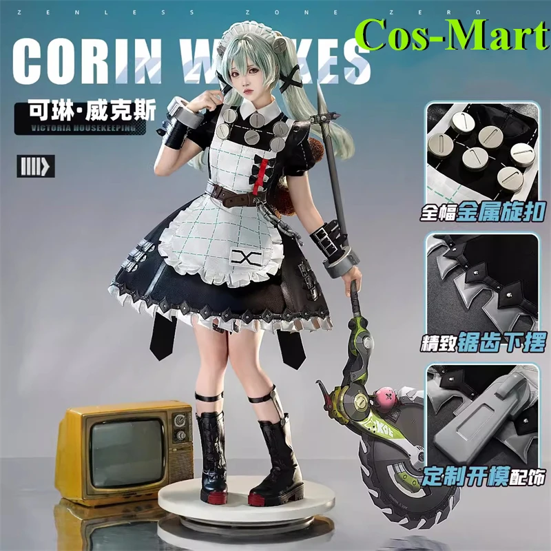 

Cos-Mart Game Zenless Zone Zero Corin Wickes Косплей Костюм Модная боевая форма Одежда для ролевых игр и мероприятий