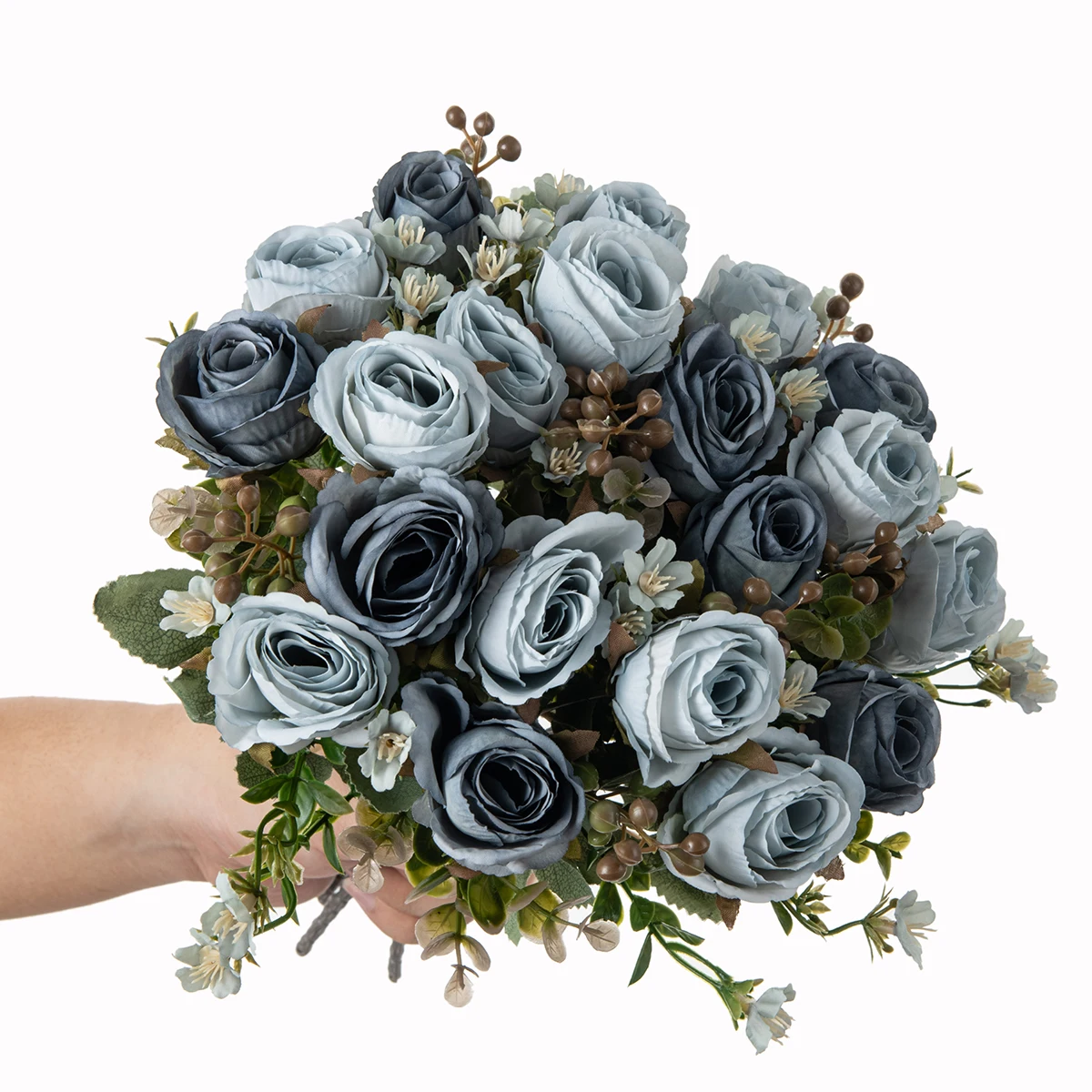 Bouquet de mariée de fleurs artificielles en soie, pour maison, chambre, Table, Festival, cour extér