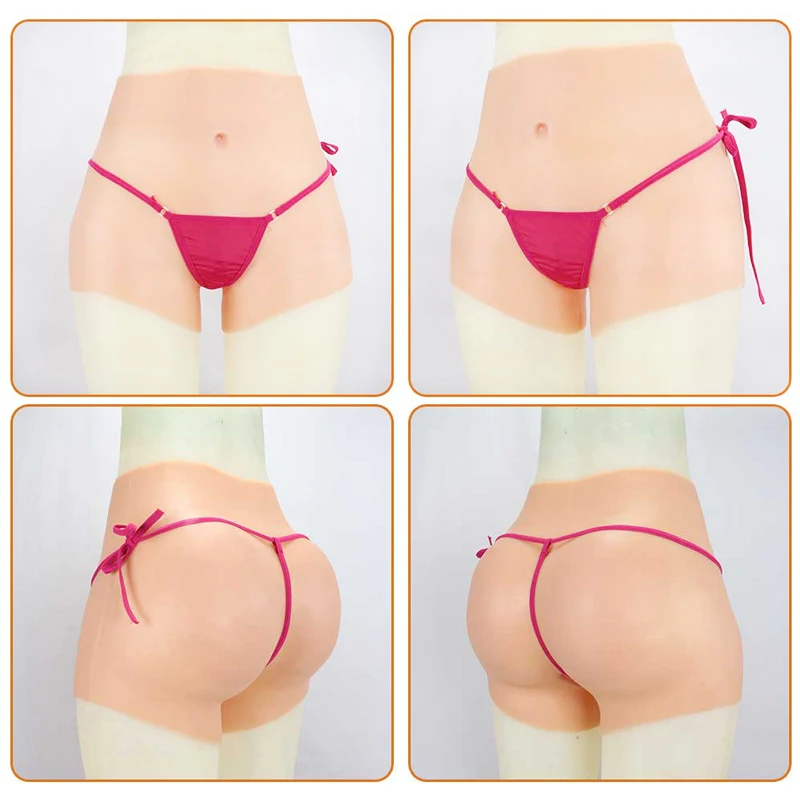 Male To Female Fake Vagina Realistic Penetrable Panties False Silicone Buttocks Enhancer Crossdresser Transgender Underwear