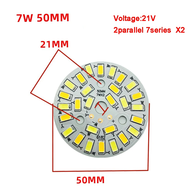 SMD led Chip 3 Colors Segmented two-color 32mm - 100mm Aluminum pcb Base