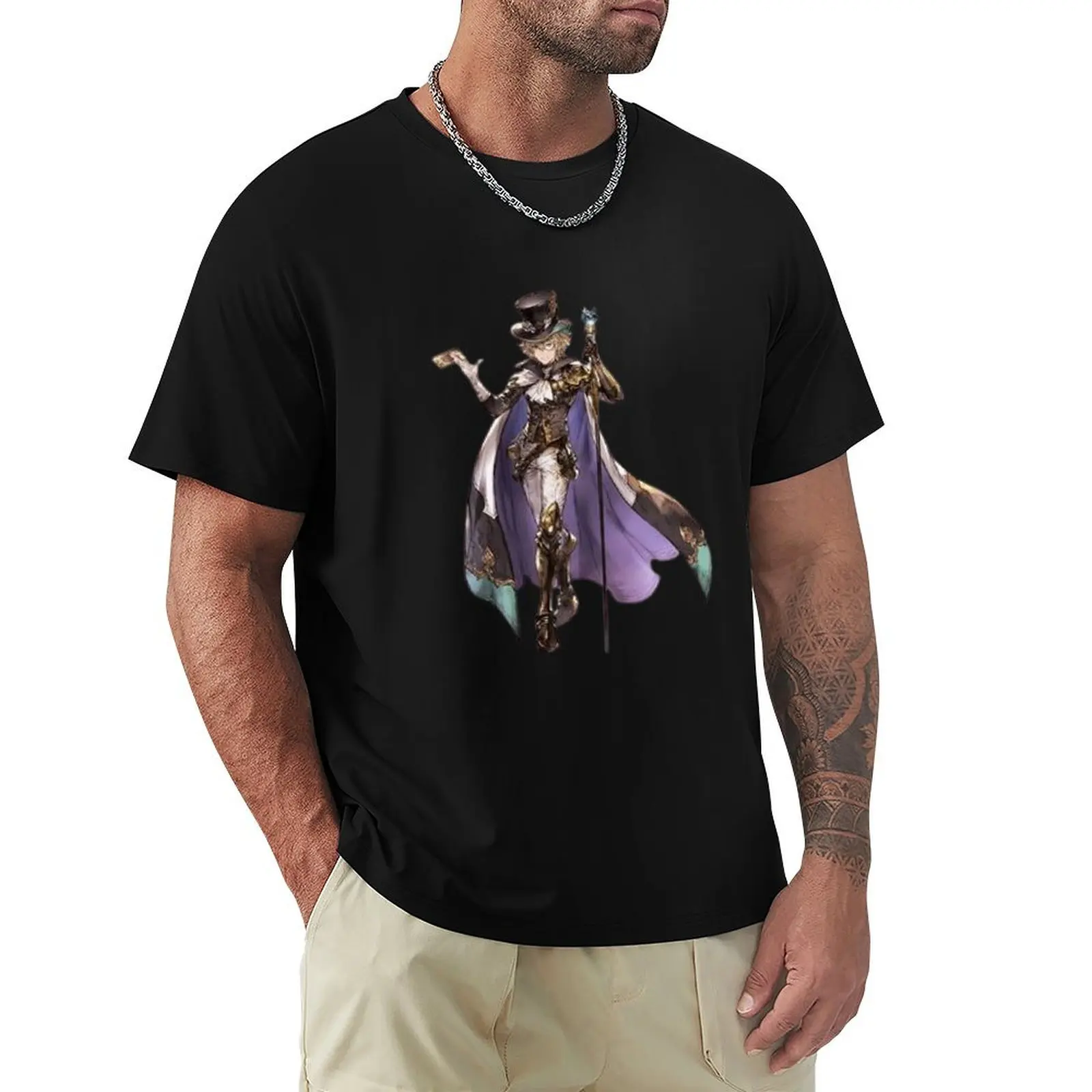 granblue fantasy T-Shirt quick-drying summer clothes cute clothes plain black t shirts men